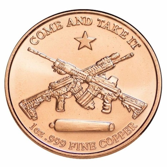 Molon Labe, Come and Take it! .999 COPPER ROUND.  Framed with Display St… - Picture 4 of 4